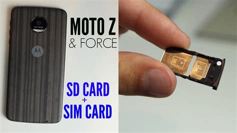 install sd card in moto z force smart phone|Using an SD card on the moto z .